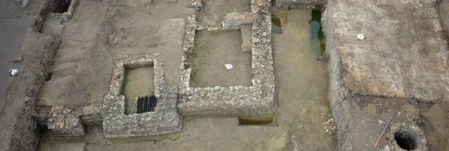 Skenování archeologických vykopávek na Jinonickém zámku