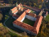 Letecká fotografie areálu kláštera